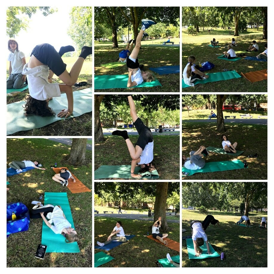 Year 5/6A Enjoy Yoga in the Park